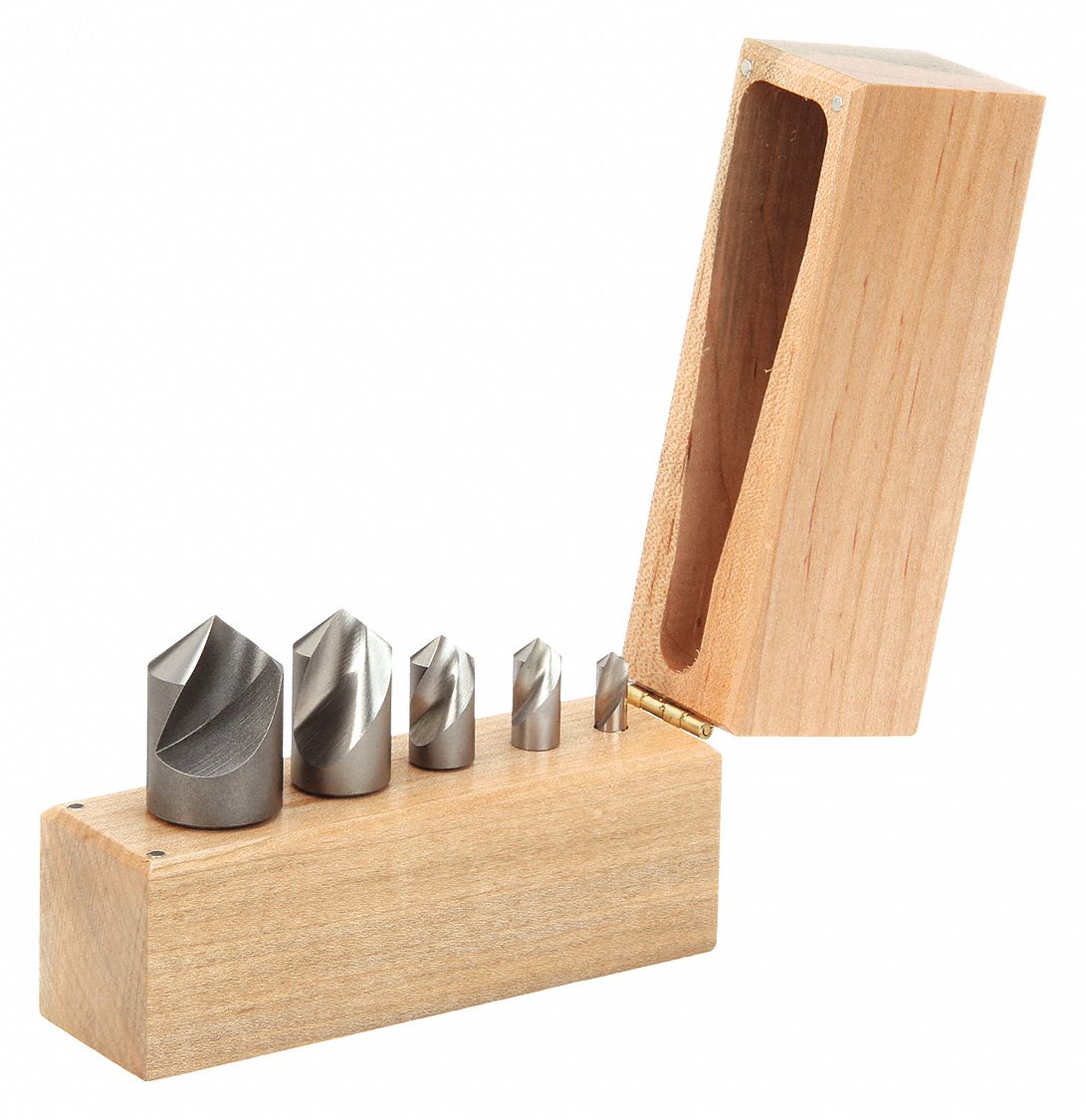 KEO, High Speed Steel, Bright (Uncoated) Finish, Countersink Set