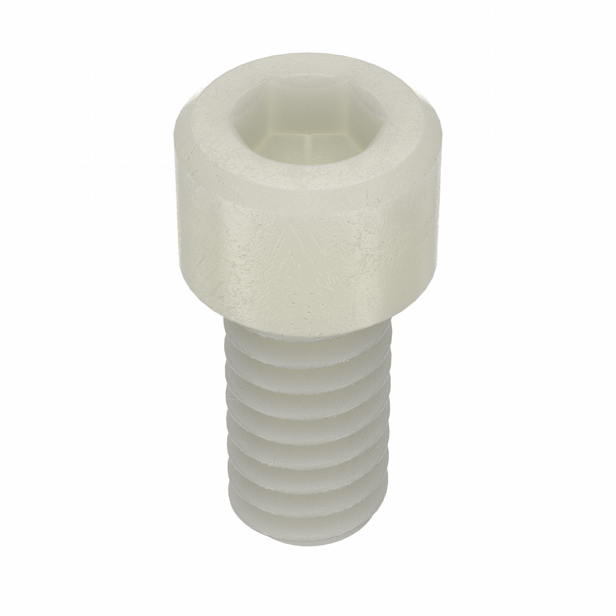 Socket Head Cap Screw: 1/4"-20 Thread Size, 1/2 in Lg, Std, Plain, Nylon, Not Graded, 20 PK