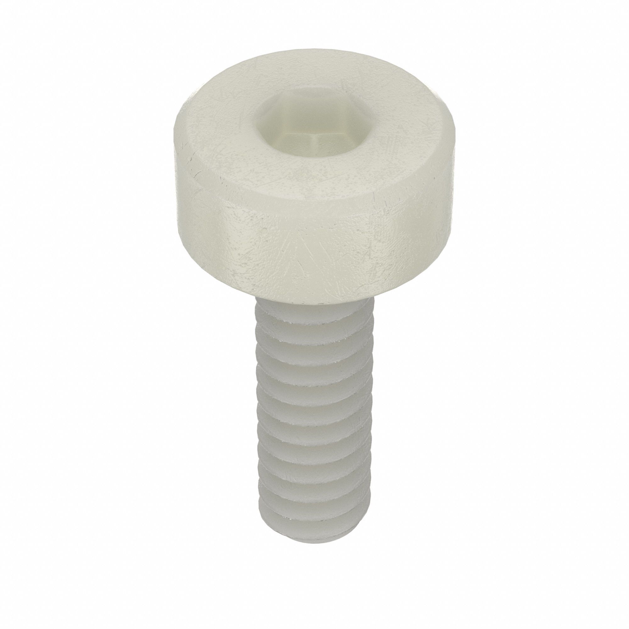 Socket Head Cap Screw: #4-40 Thread Size, 3/8 in Lg, Std, Plain, Nylon, Not Graded, 40 PK