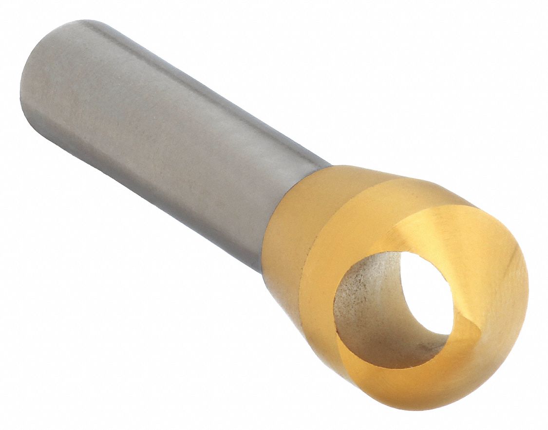 COUNTERSINK, ⅜ IN BODY DIAMETER, ¼ IN SHANK DIAMETER, TIN FINISH, 1⅞ IN L, COBALT