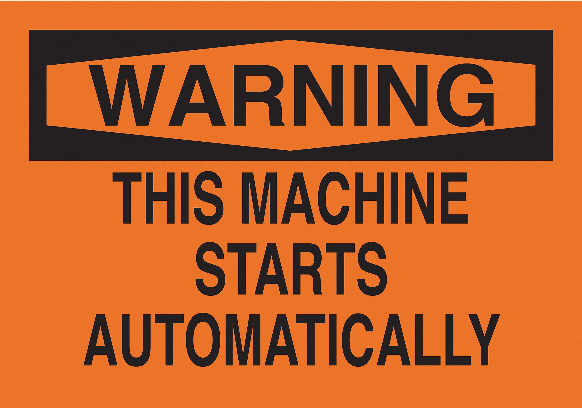 FIBREGLASS, WARNING SIGN, 14 IN WIDTH, 10 IN HEIGHT, ORANGE, WITH MOUNTING HOLES