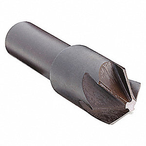 COUNTERSINK, 1¼ IN BODY DIAMETER, ½ IN SHANK DIAMETER, BRIGHT/UNCOATED FINISH, HSS