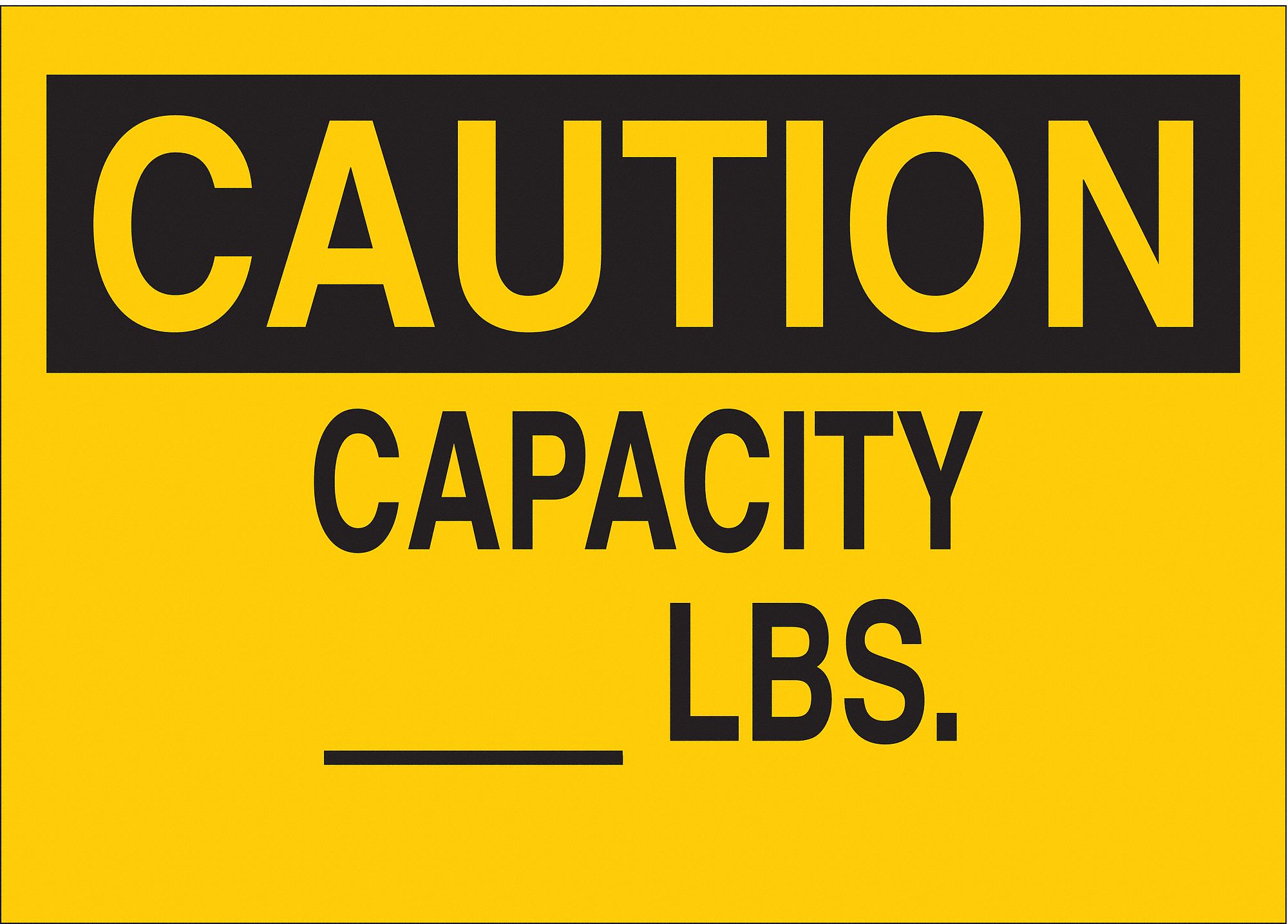 CAUTION SIGN, POLYESTER, 14 IN WIDTH, 10 IN HEIGHT, YELLOW