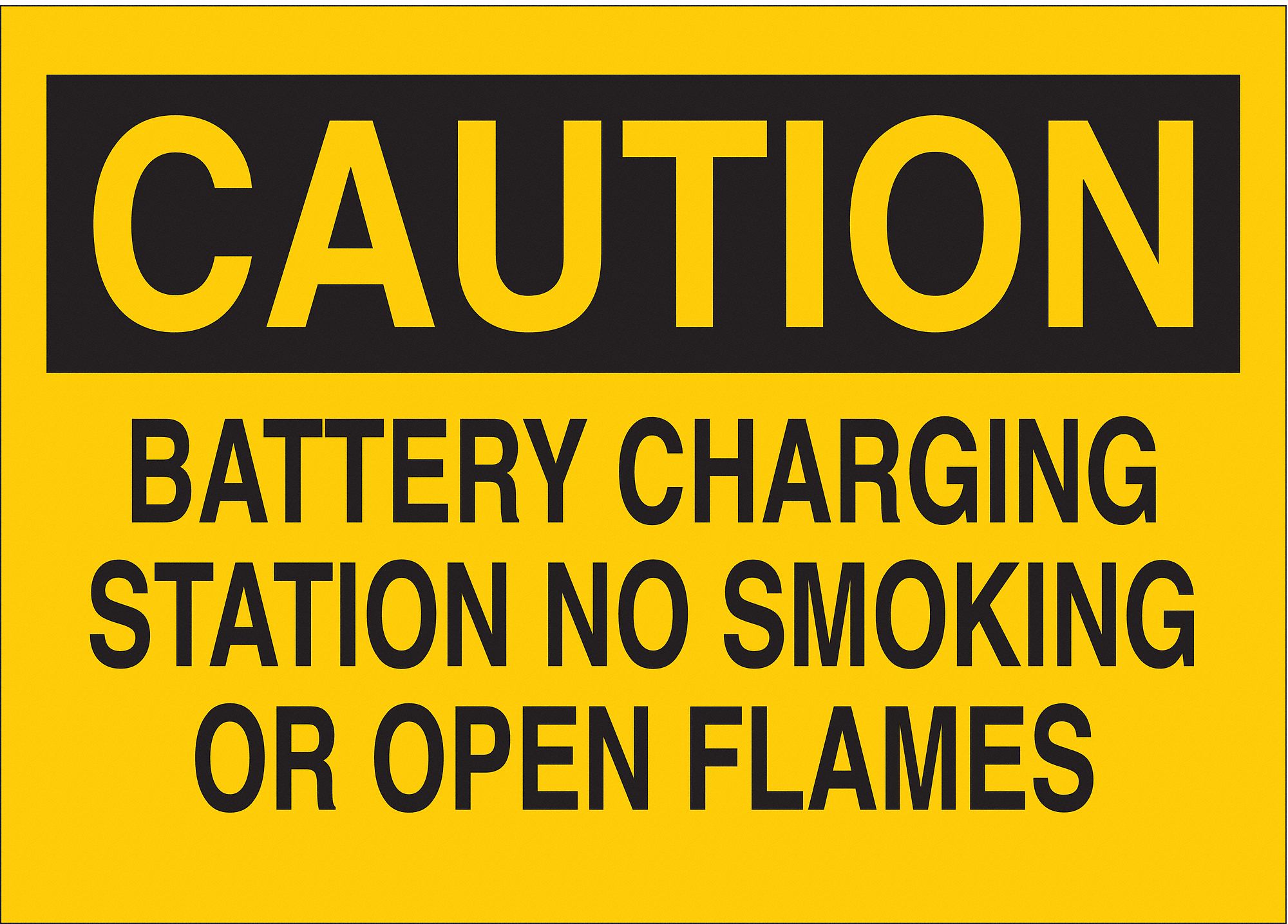 CAUTION NO SMOKING SIGN, ALUMINUM, MOUNTING HOLES, NOT RETROREFLECTIVE, 0.035 IN THICK