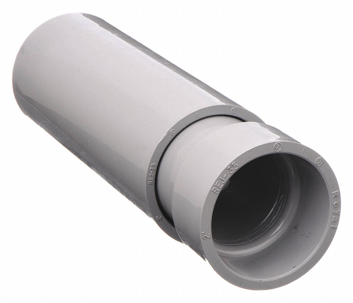 PVC, 3 in Trade Size, Expansion Conduit Coupling 4FYA15144038 Grainger