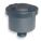 FILTER SILENCER, 1/4 IN (M)NPT INLET SIZE, 3 CFM, 1.75 IN OVERALL H, 1.75 IN OUTSIDE DIAMETER