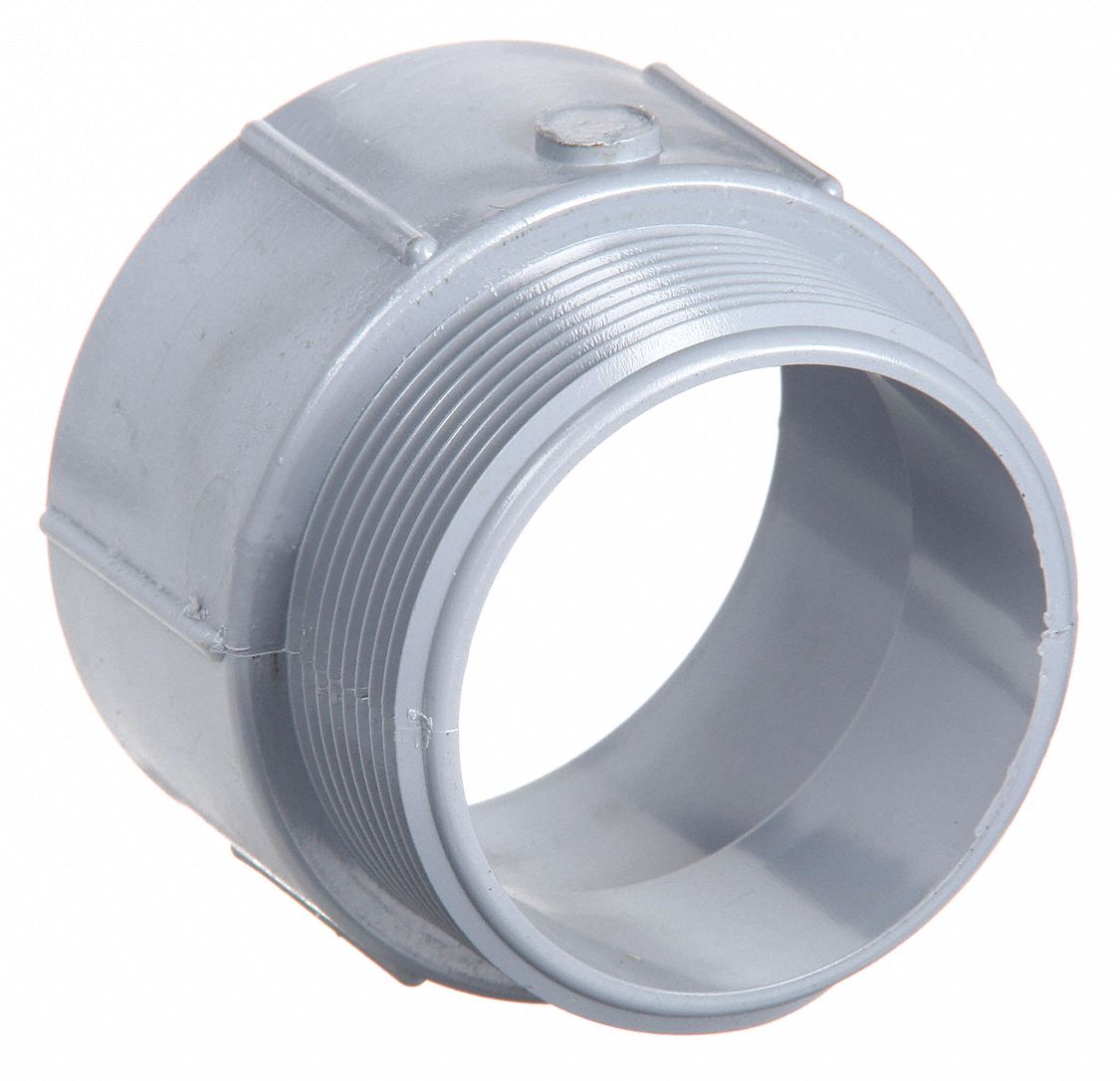 Cantex 21/2" PVC Male Adapter, 27/8" Overall Length 5140109 5140109