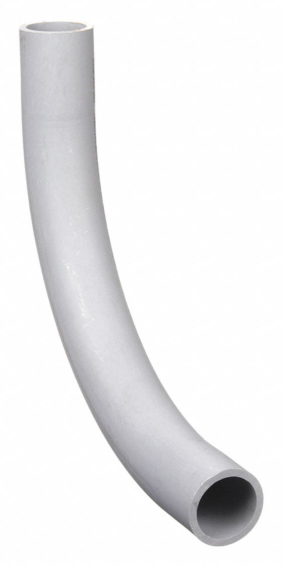 Conduit Elbow, 90 Degrees: 80 Schedule, 3 in Trade Size, 20 3/8 in Overall Lg