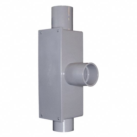 CANTEX Conduit Outlet Body, PVC, T 4FYN35133570 Grainger
