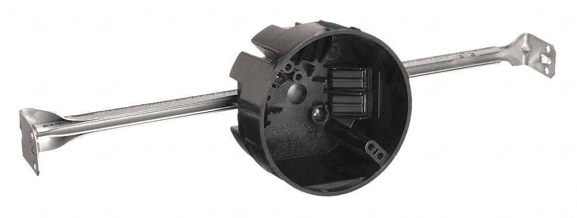 Electrical Box: Polycarbonate, Nonmetallic Material & Nominal Size, Round, 2 Gangs, 4 in Dia.