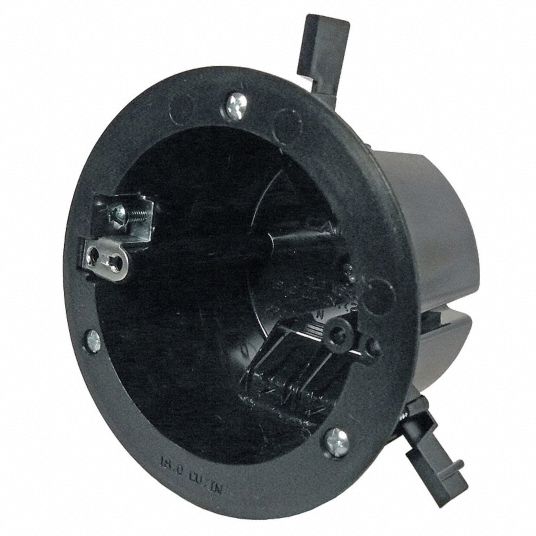 CANTEX Electrical Box, Round Ceiling Pan, Number of Gangs 1