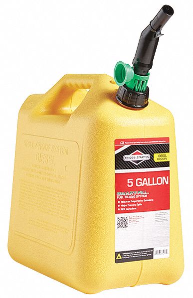 4FZE7 - Diesel Fuel Can 5 Gal Yellow