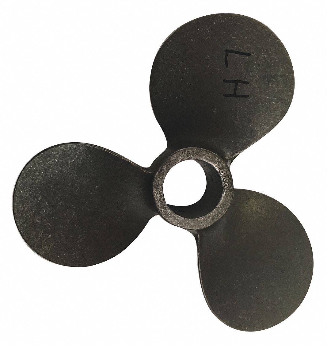 Propeller: 10 in Blade Dia, Left Hand, 3 Blades, Stainless Steel, Machine Pitch