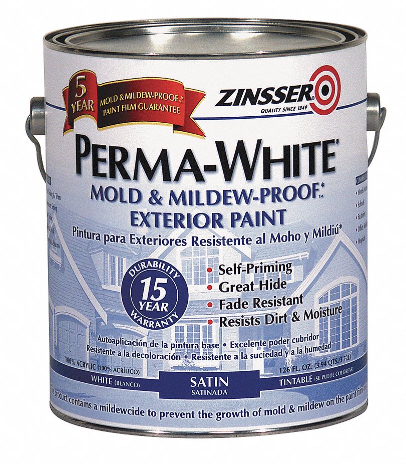 ZINSSER 3101 Paint,Latex Acrylic,White, 1 gal. eBay