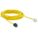 LIGHTED AND LOCKING EXTENSION CORD, 45 FT, 14 AWG WIRE SIZE, 14/3, SJTOW, YELLOW