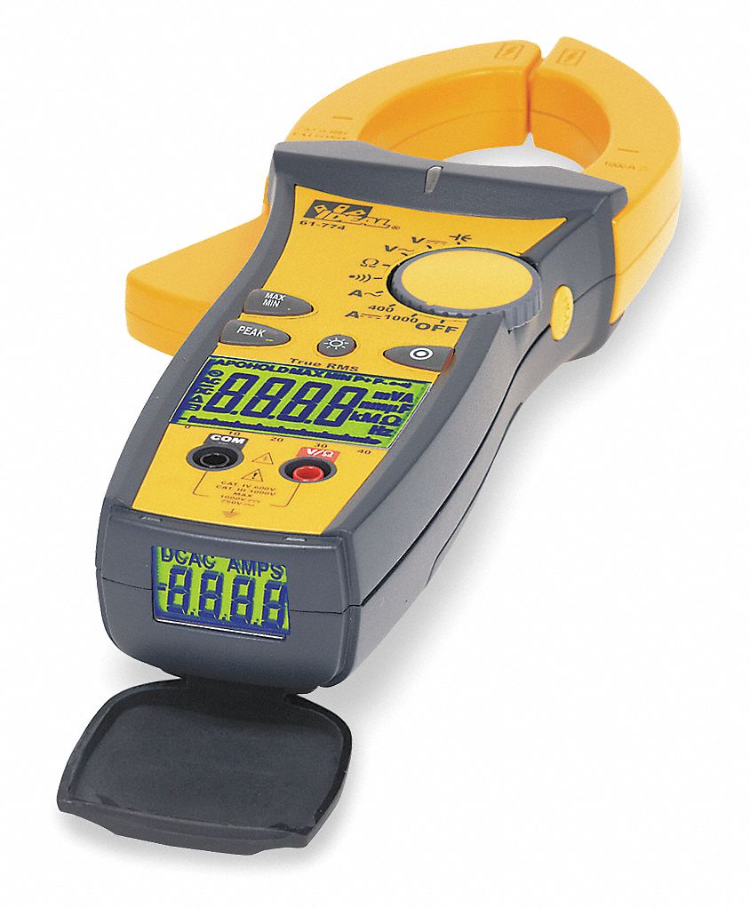 Digital Clamp On Ammeter, 2.0 in (51 mm) Jaw Capacity, CAT IV 600V, CAT