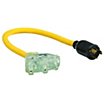 Twist-Lock Plug Extension Cord Adapters with Splitters image