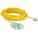 LIGHTED EXTENSION CORD, 50 FT, 12 AWG WIRE SIZE, 12/3, SJTOW, NEMA 5-15P, YELLOW