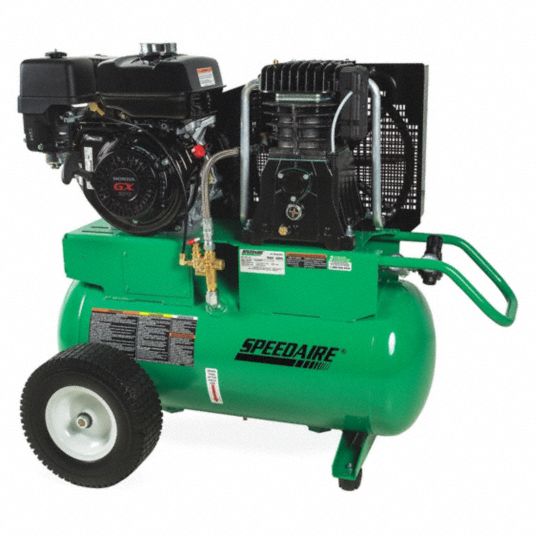 SPEEDAIRE 20 gal. 9.0 HP Barrel Portable Gas Air Compressor - 4GB45 ...