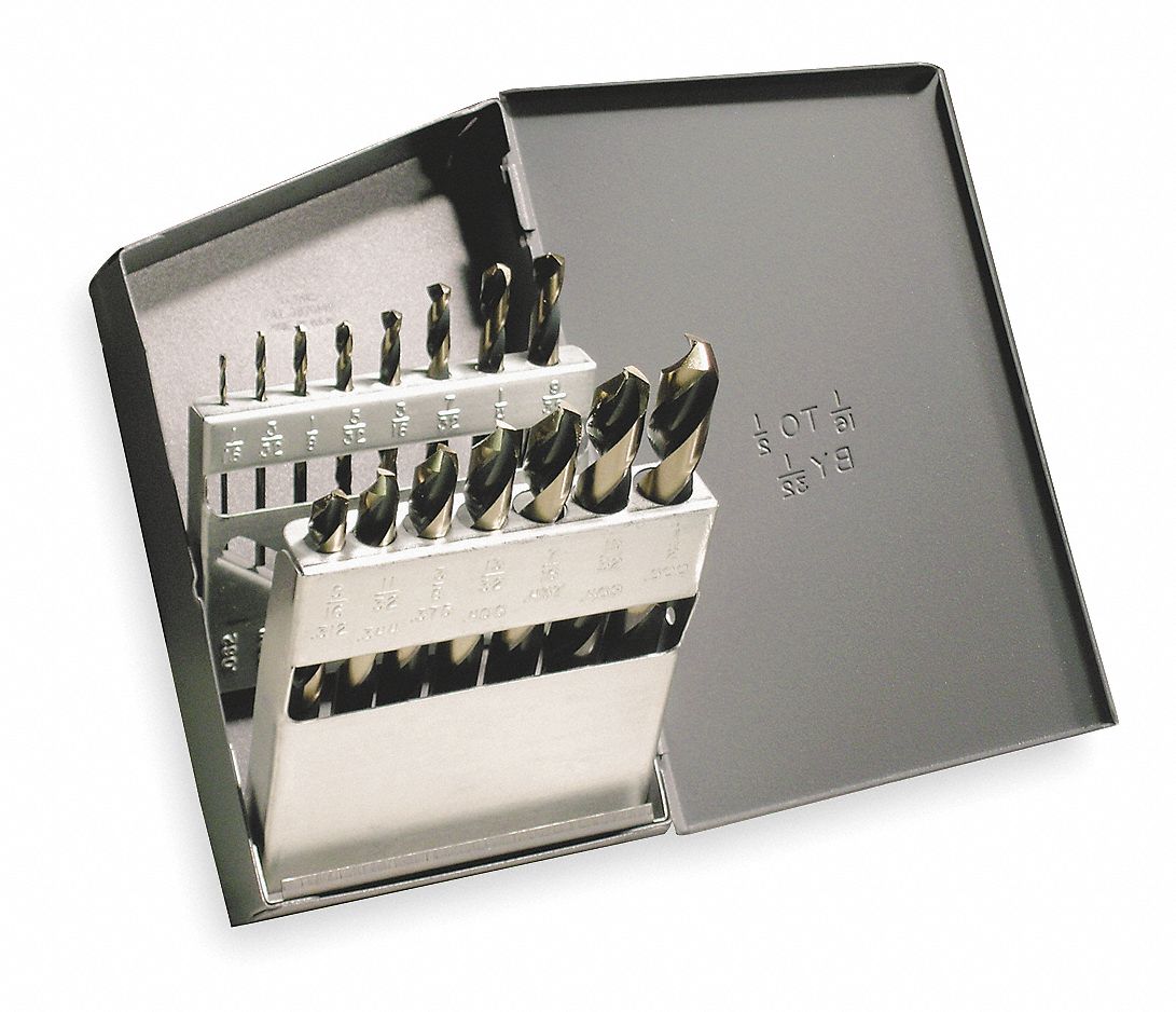 CLELINE Mechanics Length Drill Bit Set 1/16 in Smallest Drill Bit