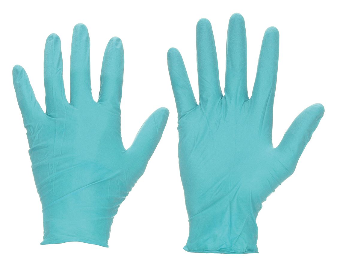 DISPOSABLE GLOVES, CHEMICAL-RESISTANT/FOOD-GRADE/GEN PURPOSE, S (7), 5 MIL, 100 PK