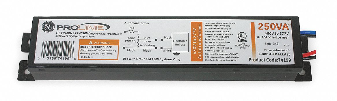 Autotransformer 480/277V 250VA