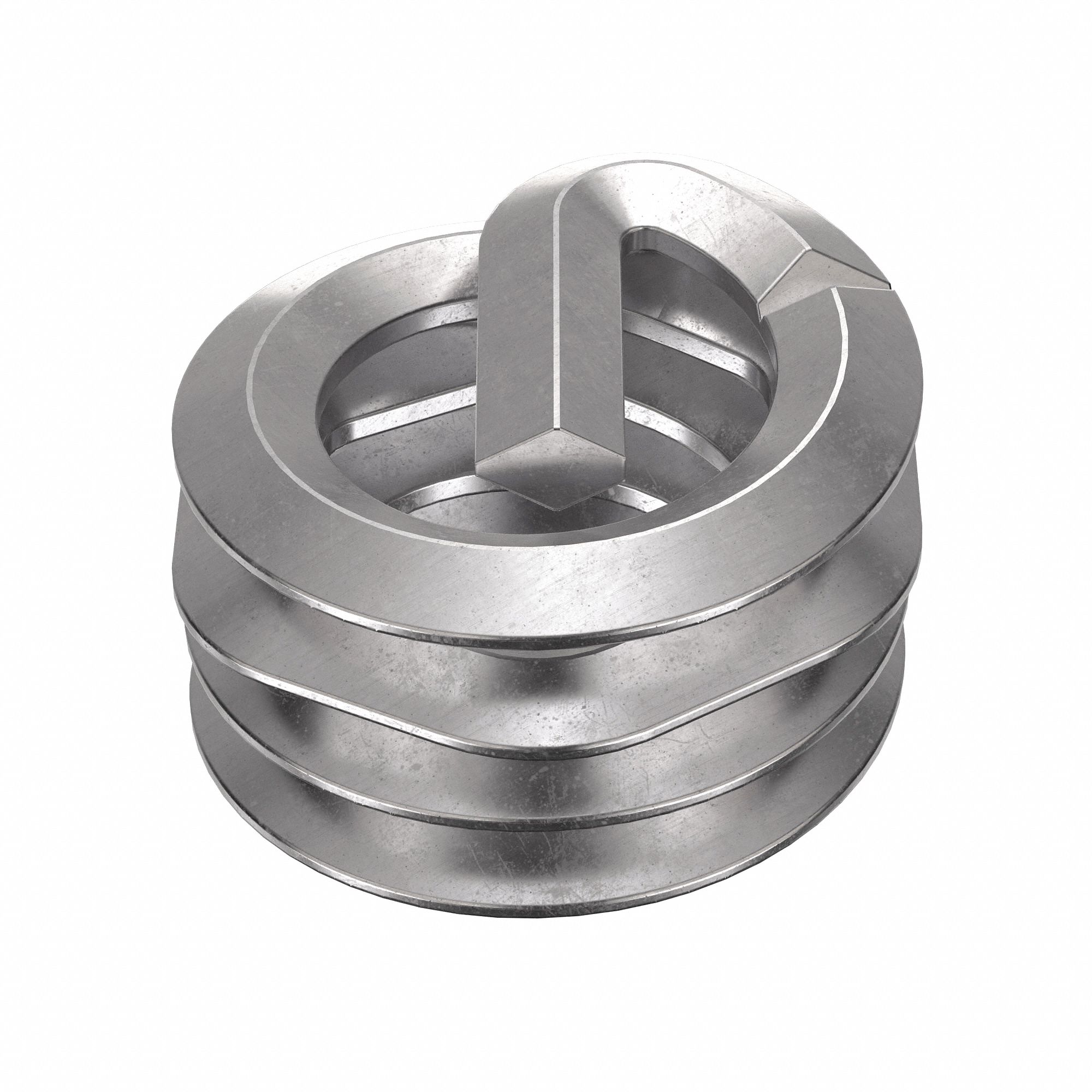 Helical Insert: Tangless Tang Style, Screw-Locking, 1/4"-20 Thread Size, Plain, 100 PK
