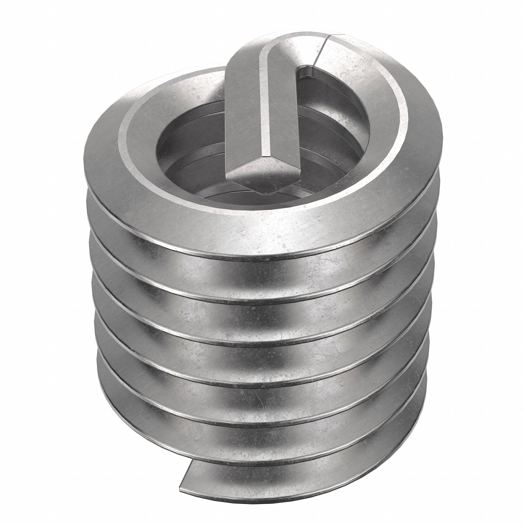 Helical Insert: Tangless Tang Style, Screw-Locking, 1/4"-20 Thread Size, 100 PK