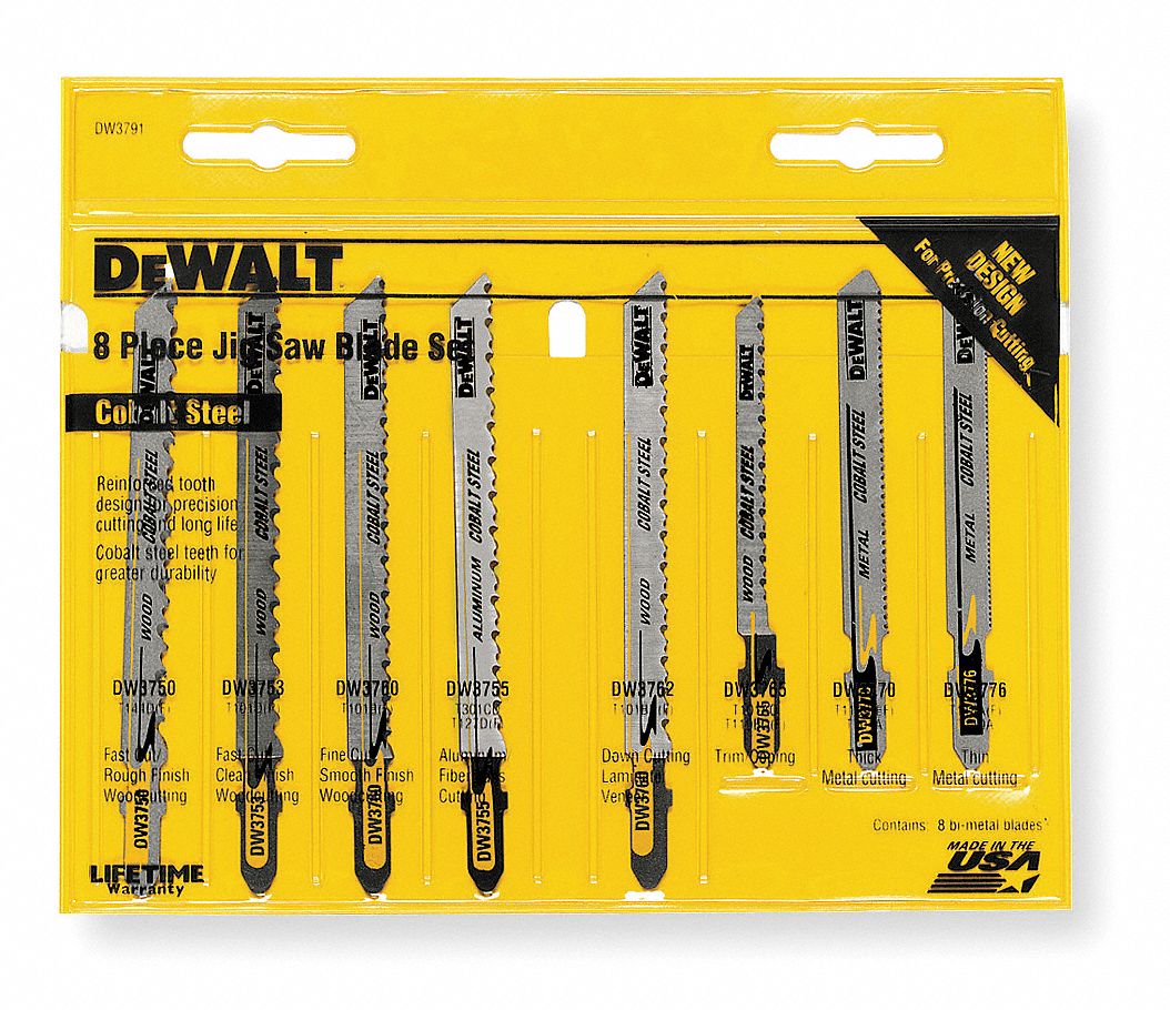 DEWALT Jig Saw Blade Set 4GD36 DW3791 Grainger