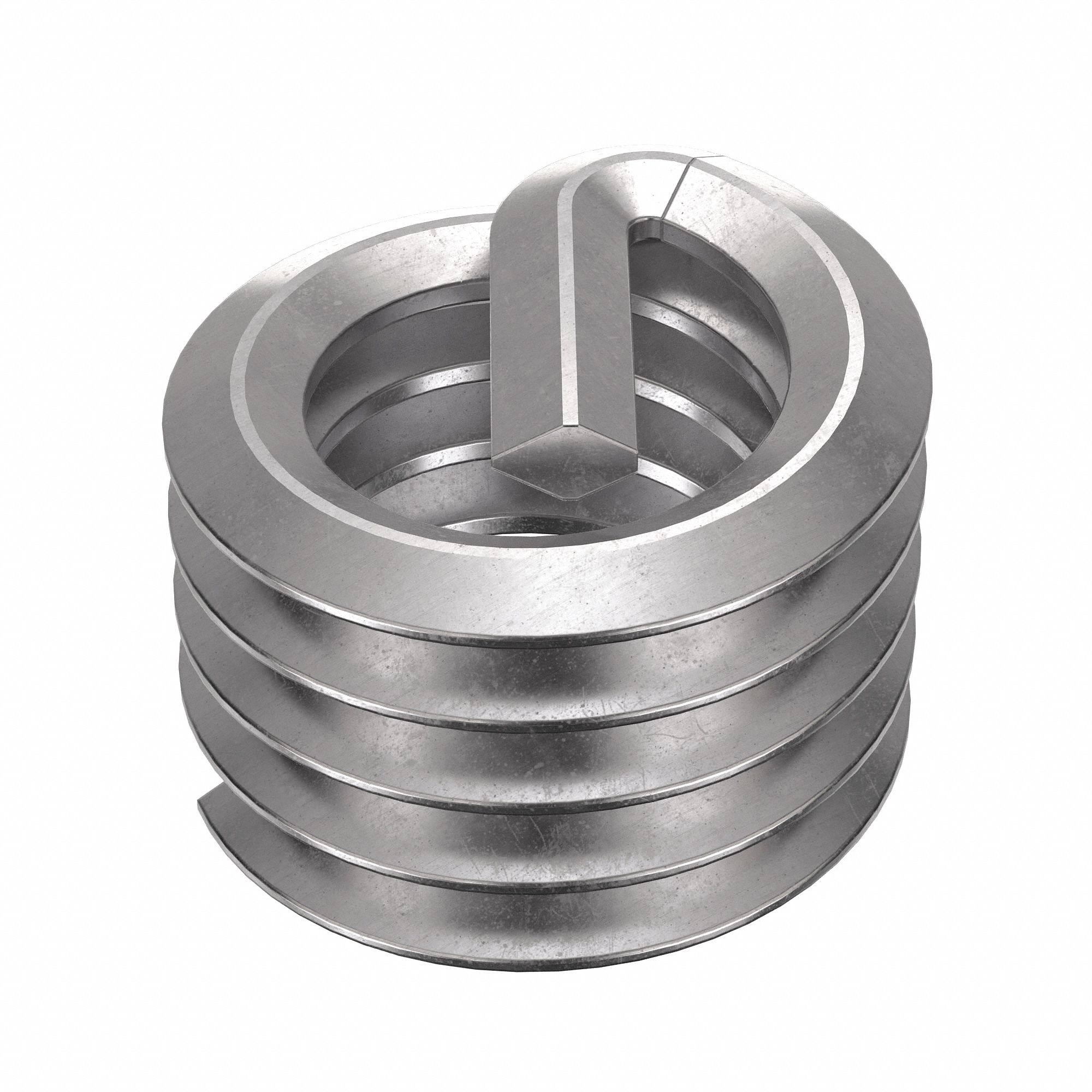 Helical Insert: Tanged Tang Style, Screw-Locking, 5/16"-18 Thread Size, Plain, 100 PK