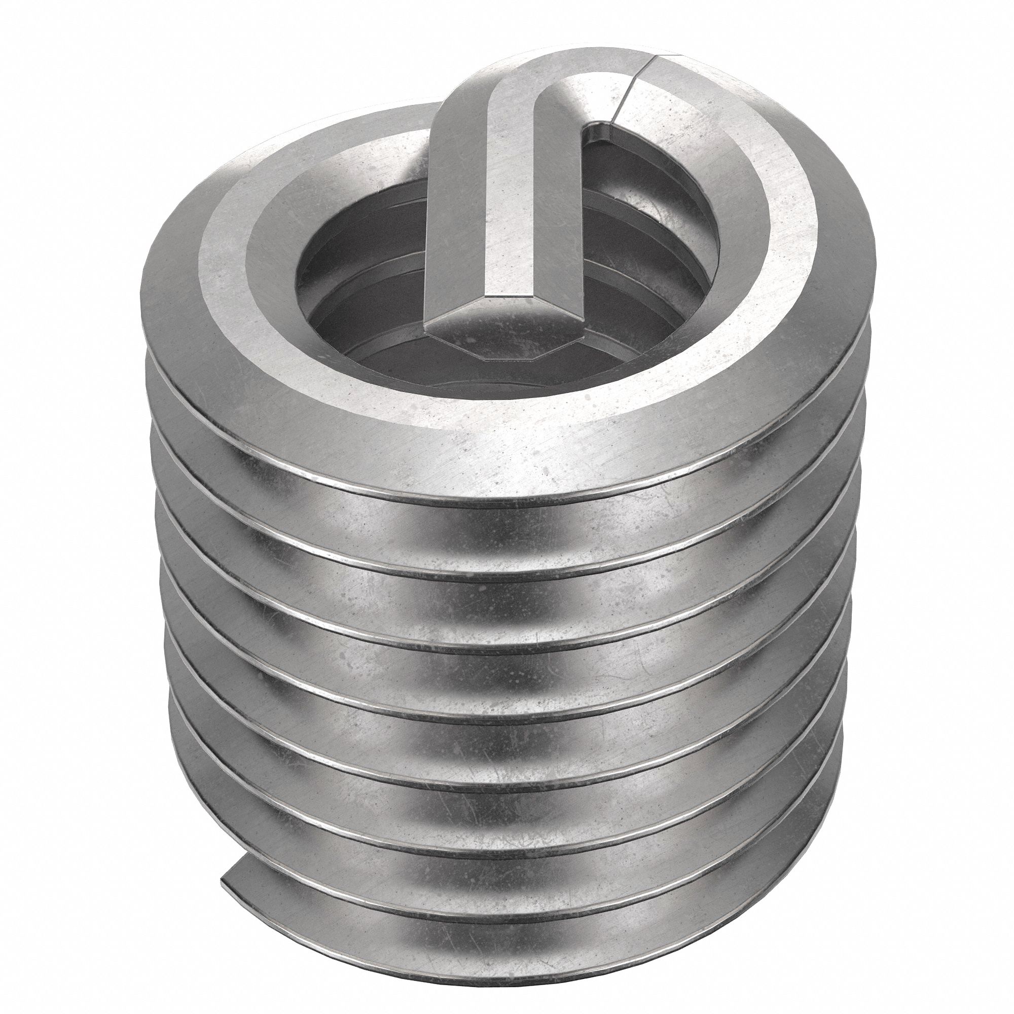 Helical Insert: Tanged Tang Style, Screw-Locking, M4-0.70 Thread Size, 100 PK