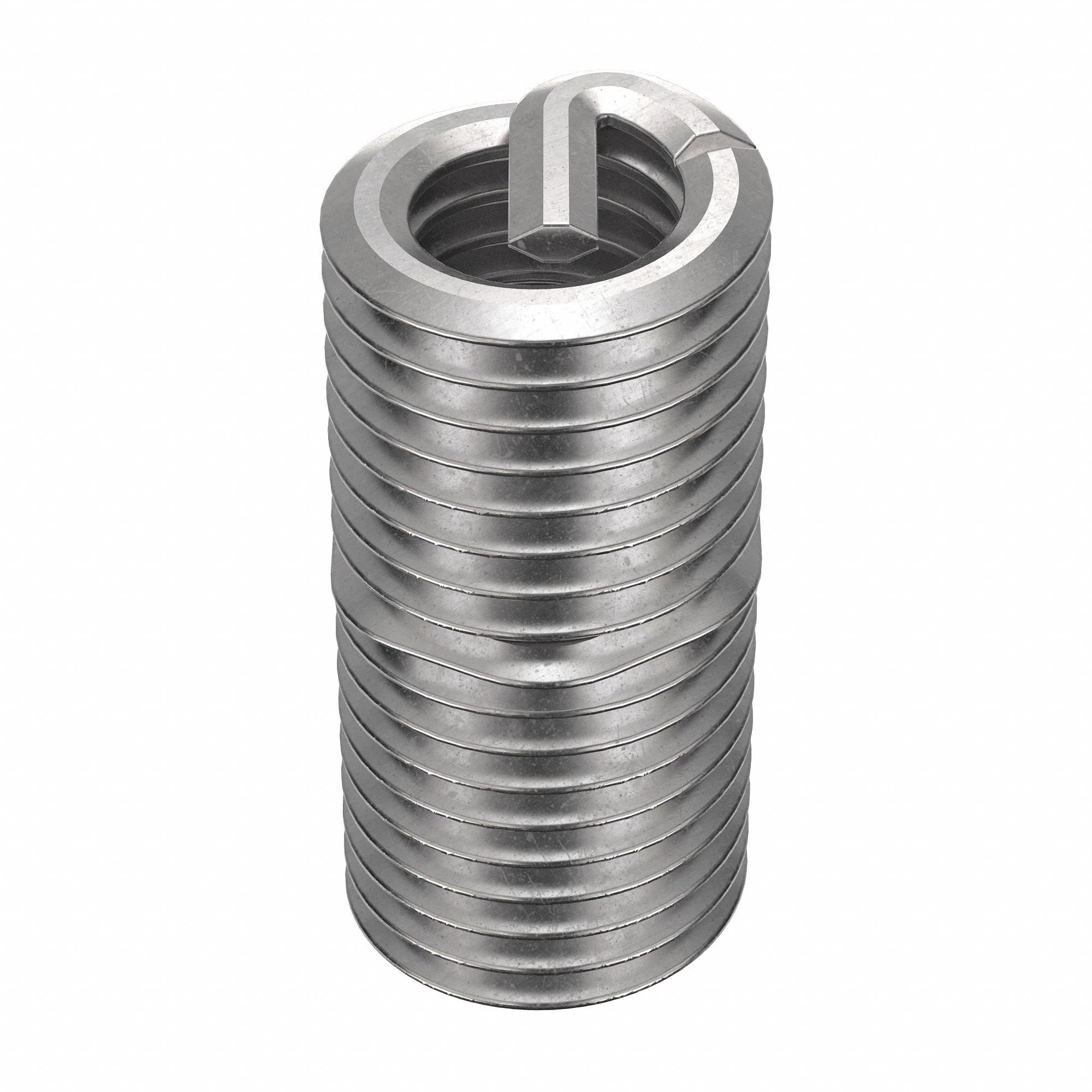 Helical Insert: Tanged Tang Style, Screw-Locking, M5-0.80 Thread Size, Plain, 100 PK