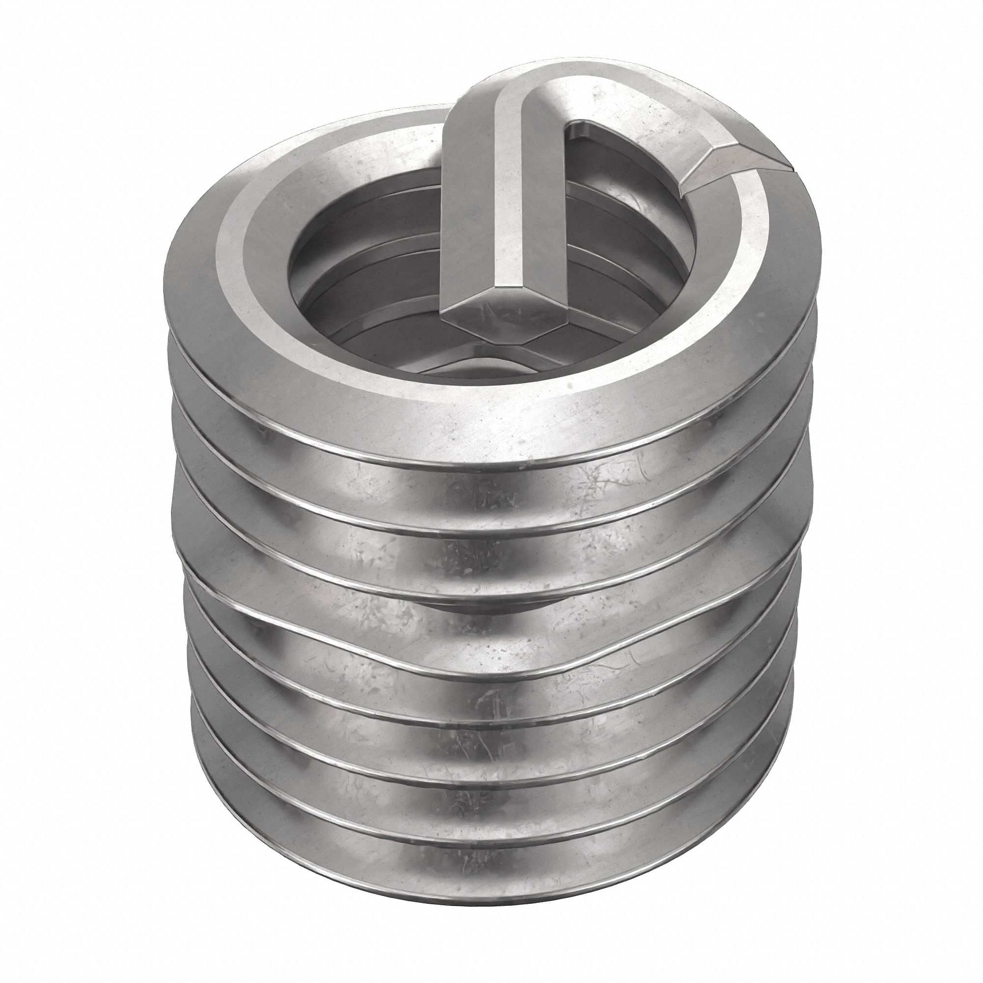 Helical Insert: Tanged Tang Style, Screw-Locking, M6-1.00 Thread Size, 100 PK