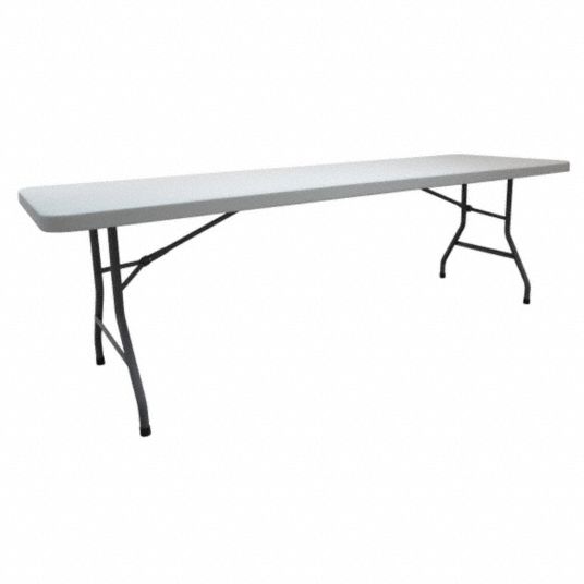 Rectangle Table Shape, White Tabletop, Folding Table - 4GE27|4GE27 ...