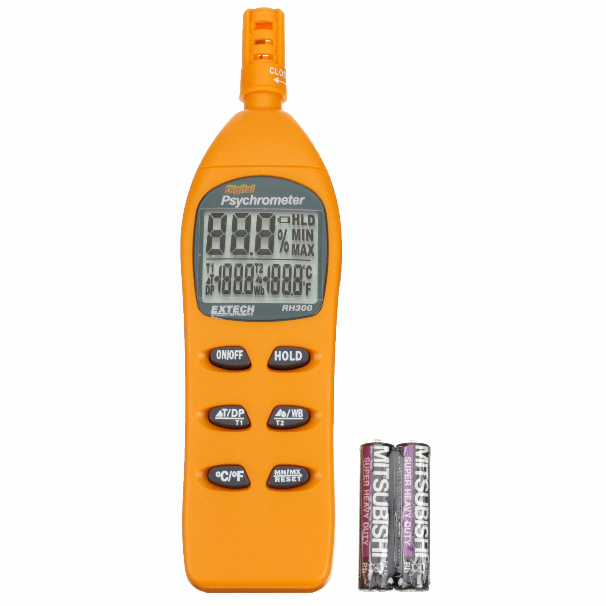 EXTECH Hygro Thermometer Psychrometer Onboard, Without Data Logging