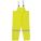 MEN'S YLW/GRN HI-VIS RAIN BIB OVERALL, XL, SNAPS, POLYESTER/PVC, WELDED SEAMS, 0.35 MM