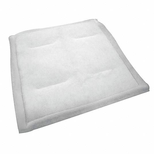 Paint Collector Filter Pad: 20x20x1 Nominal Filter Size, Polyester, 24 PK