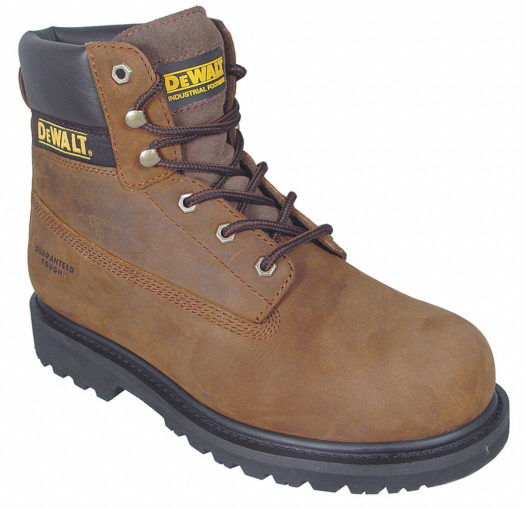 DEWALT Work Boots, Stl, Mn, 91/2, Brn, PR 4GHJ4D7500209H Grainger