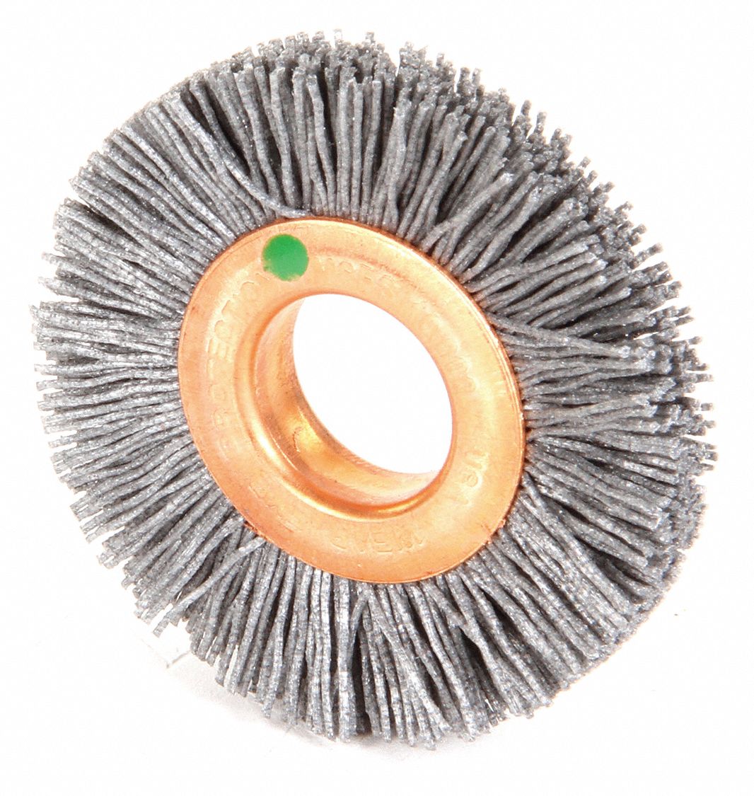 Weiler 2 In Crimped Wire Wheel Brush Arbor Hole Mounting 0022 In Wire Dia 716 In Bristle 7622