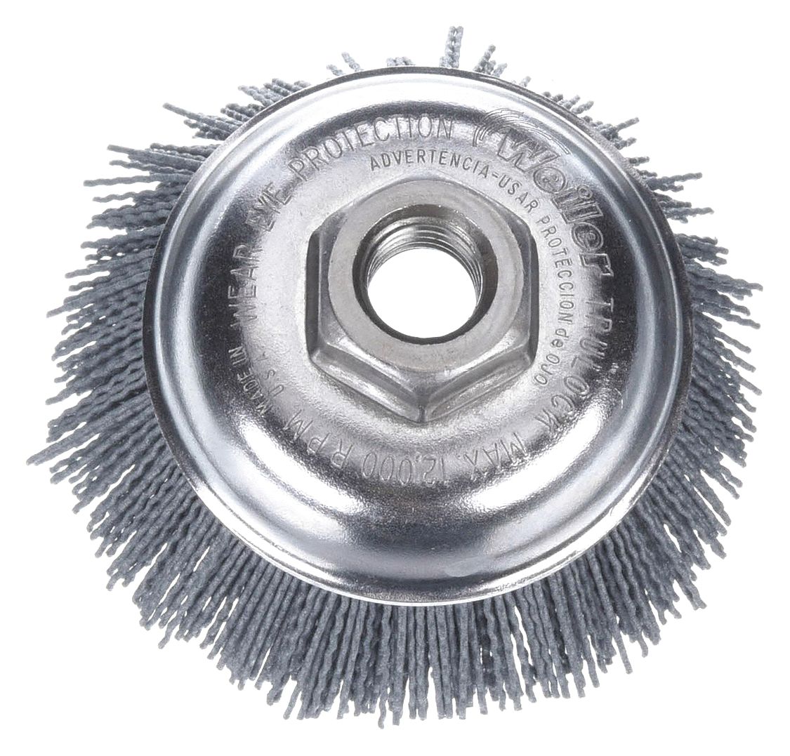 CUP BRUSH,5 IN D,WIRE 0.040/120 IN