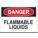 DANGER SIGN, ALUMINUM, MOUNTING HOLES, NOT RETROREFLECTIVE, 0.035 IN THICK, RECTANGLE, 10 X 7 IN
