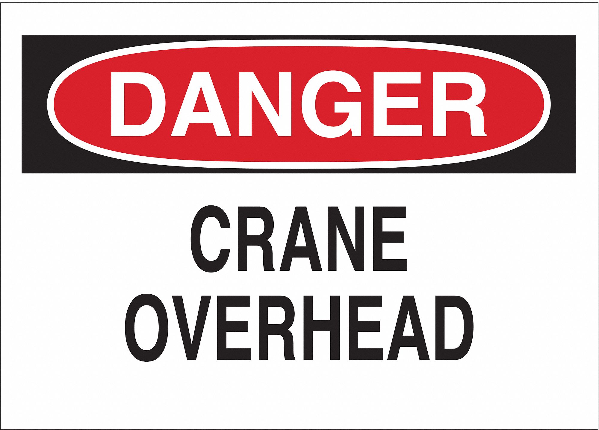 DANGER SIGN, FIBREGLASS,20 IN WIDTH, 14 IN HEIGHT, WHITE, WITH MOUNTING HOLES