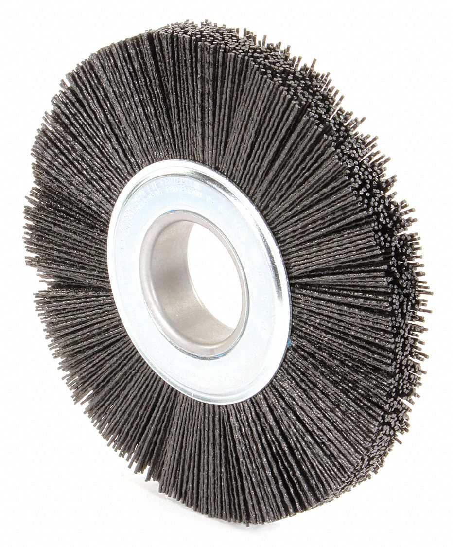 Weiler 8 In Crimped Wire Wheel Brush Arbor Hole Mounting 0055 In Wire Dia 2 In Bristle Trim 4045