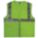 GILET HTE VISIBILITÉ,ANSI CLASSE 2,4TG,LIME,MAILLE POLYESTER,FERMETURE À GLISSIÈRE,BANDE SIMPLE