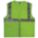 HI-VIS VEST, ANSI CLASS 2, 4XL, LIME, POLYESTER MESH, ZIPPER, SINGLE