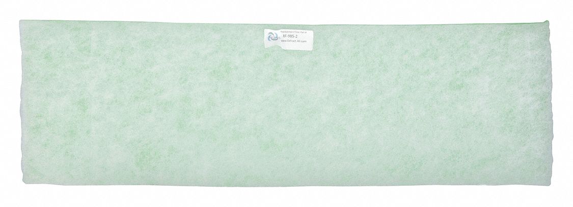 Pre-Filter: RF-985-1, 4GJR4, 400 cfm Airflow - Max, 8 in x 27 in x 1 in, 4 PK