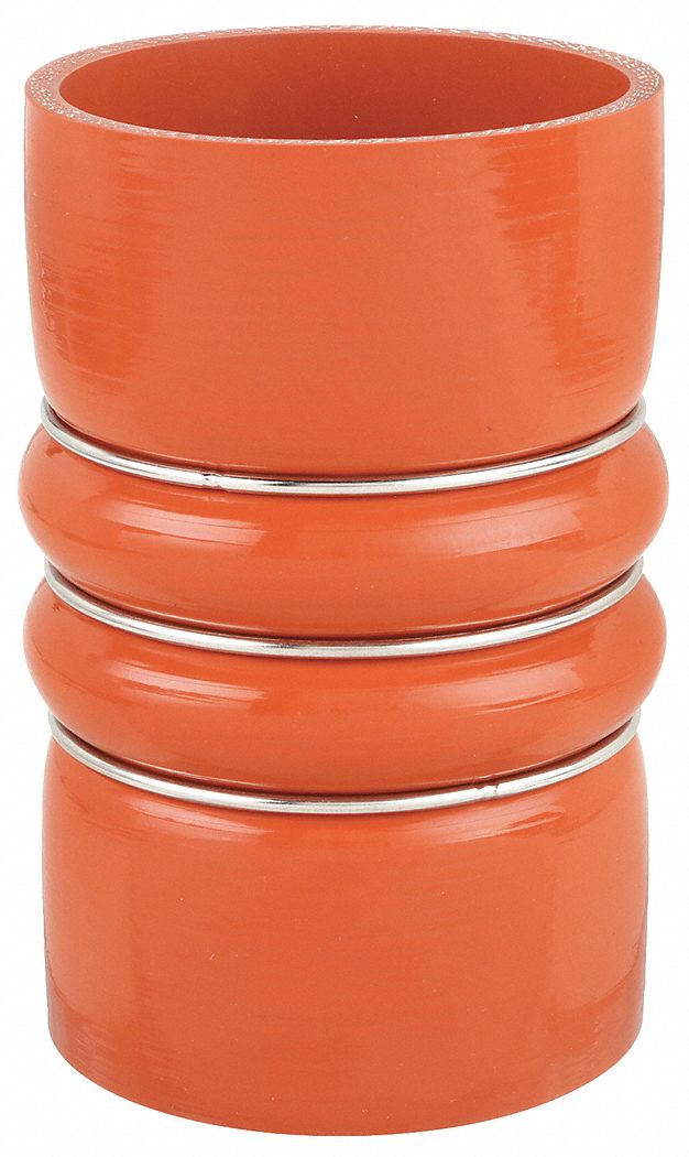 Charge Air Cooler Hose: 3 1/2 in Hose Inside Dia., 6 in Hose Lg, Red