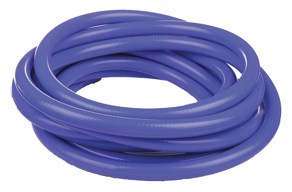 HEATER HOSE, ½ IN INSIDE DIAMETER, 25 FT HOSE LENGTH, BLUE, SILICONE