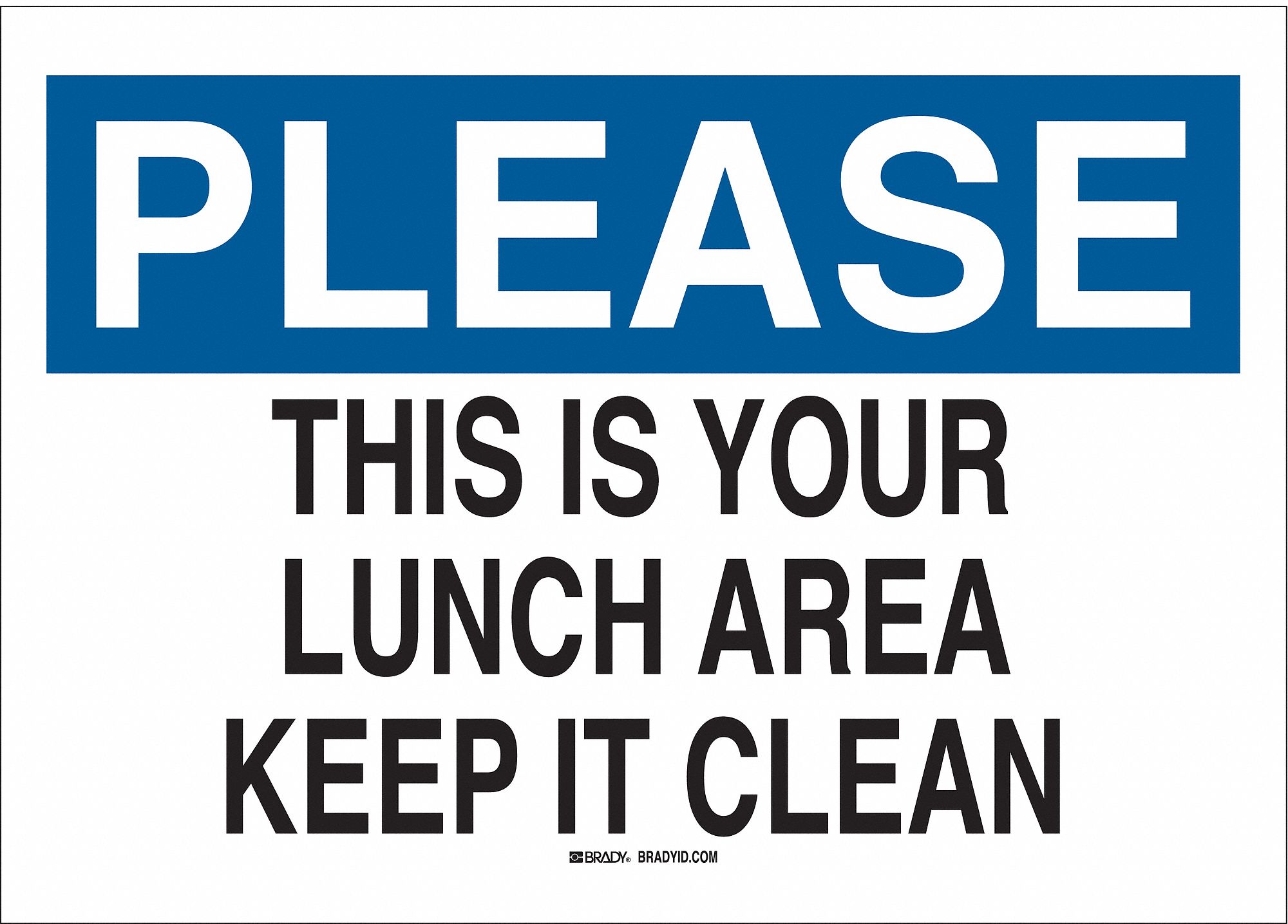 HOUSEKEEPING SIGN, PLASTIC, 10 IN WIDTH, 7 IN HEIGHT, WHITE, WITH MOUNTING HOLES