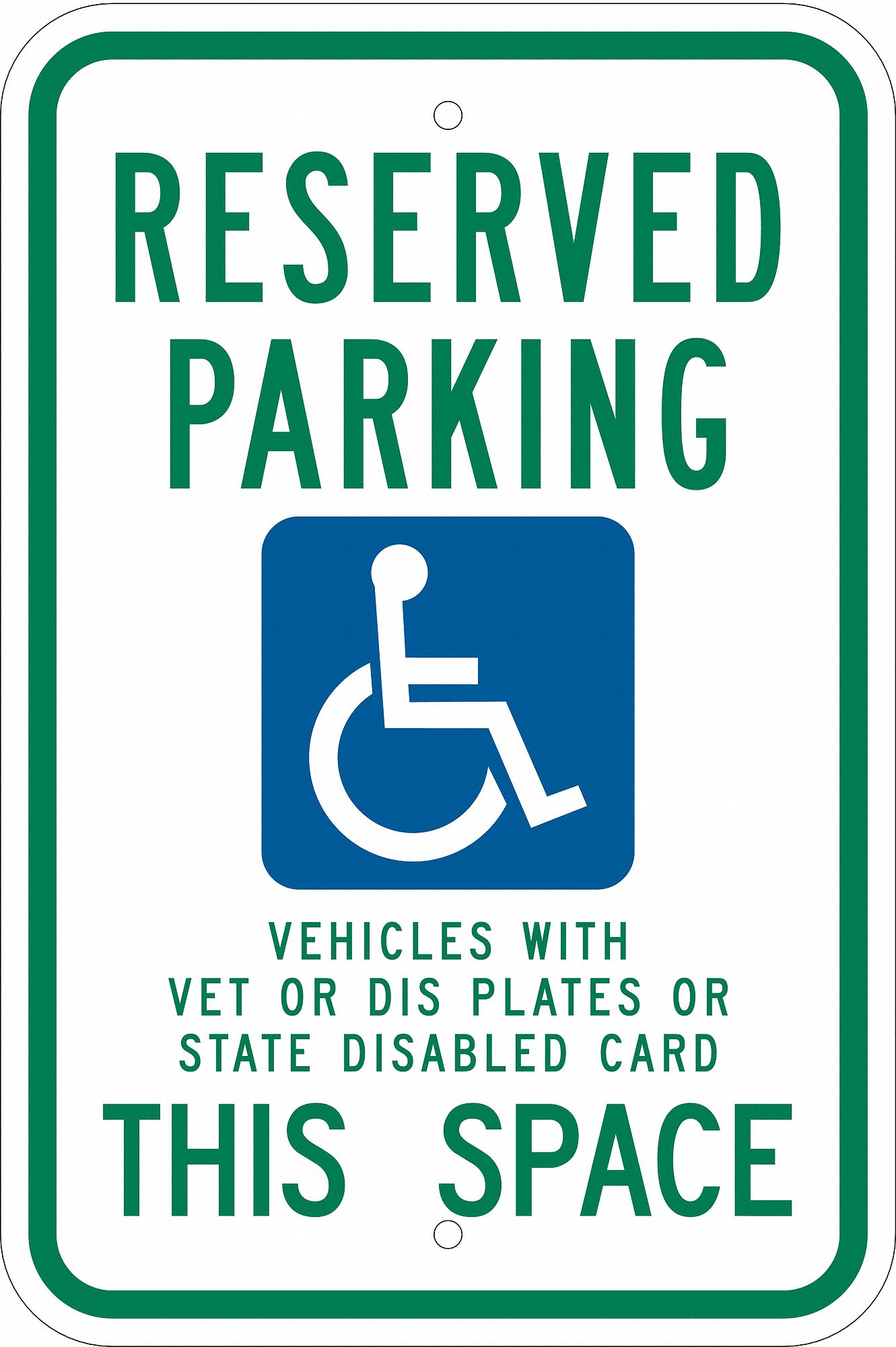 White on Blue Handicapped Sign Picto Only Brady 94336 6 Width x 6 Height B-120 Premium Fiberglass 